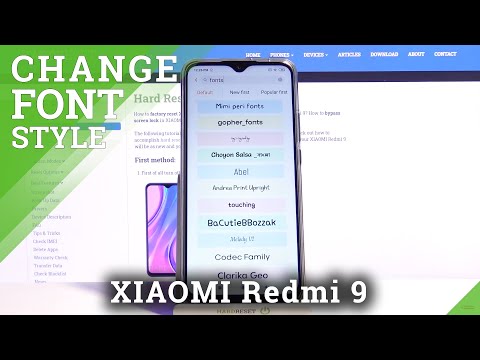How to Change Font Style in XIAOMI Redmi 9 – Font Personalization