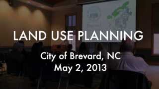 preview picture of video 'City of Brevard Land Use Planning Session, May 2, 2013'