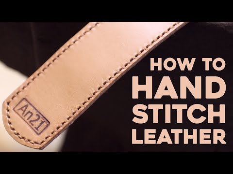 How To Hand Stitch Leather and Make a Beautiful Belt (using a Stitching Pony)