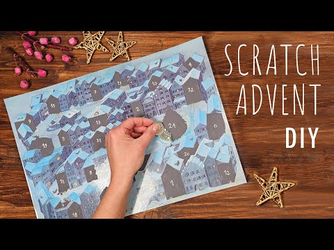 DIY Scratch-off Advent Calendar | + with free template
