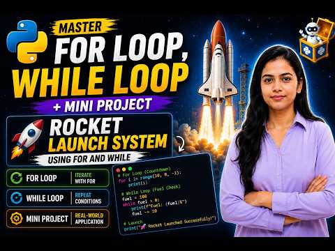 Python For Loop While Loop Explained With Rocket Launch Project English