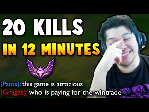I made the enemy die 20 times in less than 13 minutes with 0 Deaths in High Elo