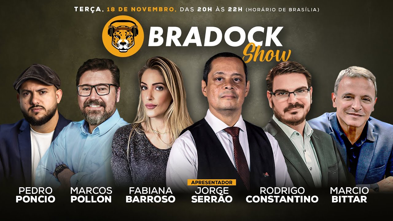 Bradock Show 11/11/25 - Serrão, Constantino, Fabi Barroso, Marcos Pollon e Pedro Poncio
