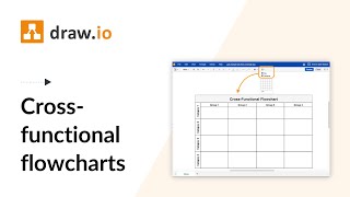 How to work with cross-functional flowcharts in draw.io tables for Confluence