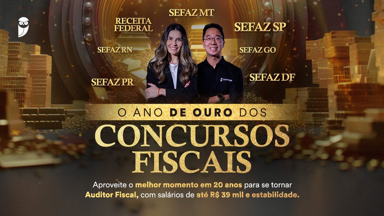 O Ano de Ouro dos Concursos Fiscais: Seja Auditor Fiscal, salários até R$ 39 mil e estabilidade.