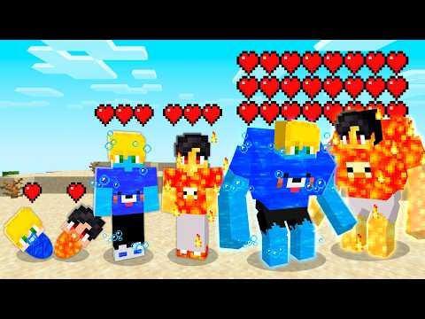 VIDA de ÁGUA e LAVA no Minecraft!