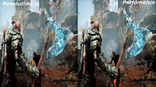 God of War PS5 - 4K Ultra HD Vs Full HD 60fps Comparison (GoW4 PS5 Resolution vs Perfomance Mode)