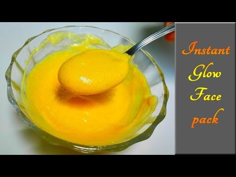 Instant Glow Face Pack at home for glowing skin || Instant Glow face pack