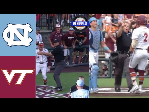 #12 North Carolina vs Virginia Tech (THINGS GOT HEATED!) | G2 | 2025 College Baseball Highlights