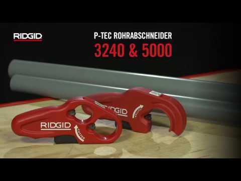 RIDGID PTEC Kunststoffabflussrohr-Rohrabschneider