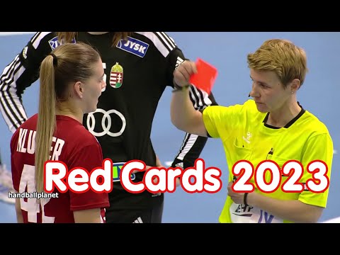 Top Red & Blue Cards in Women's Handball 2023