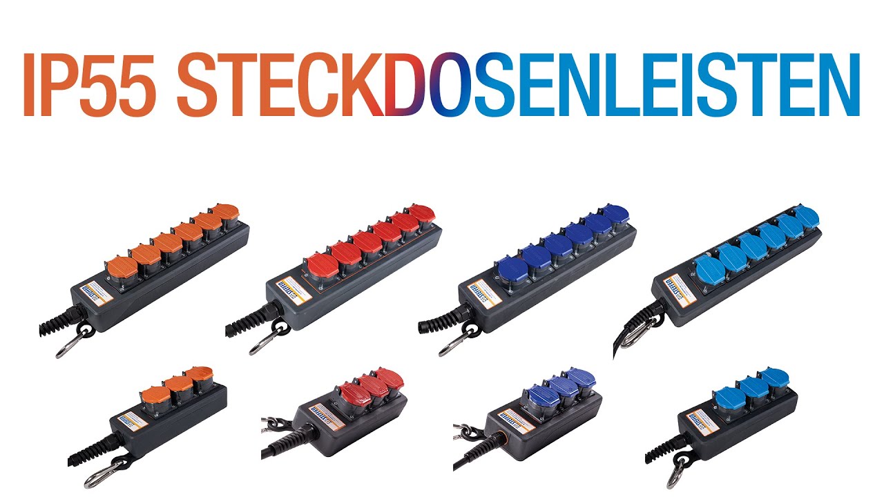 STEFFEN Industrie-Steckerleiste Professional 3x T23 IP55, 3 m