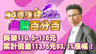 長榮110.5-116元累計價差