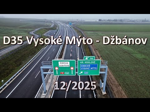 Stavba dálnice D35 Vysoké Mýto - Džbánov 12/2025