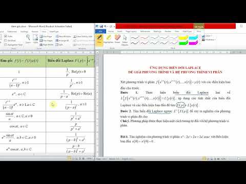 Ứng dụng biến đổi Laplace để giải phương trình vi phân |