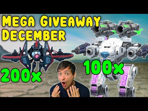 New DECEMBER GIVEAWAY: 100x HAWK & 200x Octanian Drone - War Robots WR