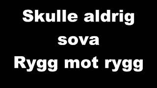 Molly Sandén-Rygg mot rygg lyrics