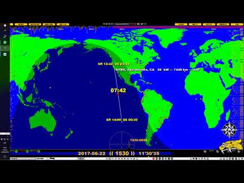 KFBK  AM 1530 Khz Sacramento California   Easter island 2018