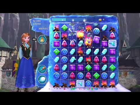 Frozen Free Fall: Snowball Fight Level 276 Walkthrough, , No Power Ups