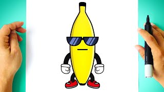 Como DESENHAR a BANANA GUY do STUMBLE GUYS - Como DIBUJAR a BANANA GUY de STUMBLE GUYS