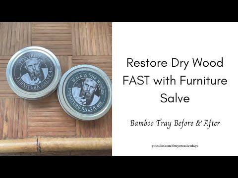 How I Revived This Old Bamboo Tray with Furniture Salve | Easy DIY Makeover!