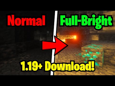 How to Get FULL BRIGHT for Minecraft 1.19+! How To Get MAX BRIGHTNESS in 1.19! (Works With Optifine)