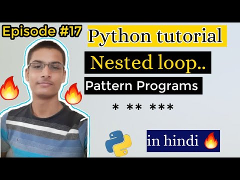 Episode 17 Nested Loop Pattern Programs Python Tutorial For Beginners In Hindi Alphacoding