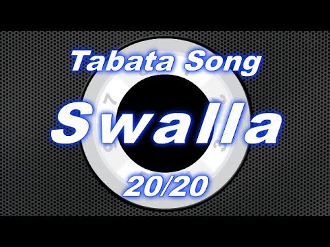 Tabata Song - Swalla / 20-20 Split | Workout timer: 8 Rounds With Vocal Cues /