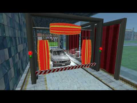 Car wash service station 3D Video