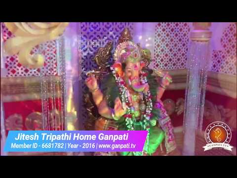 Jitesh Tripathi Home Ganpati Decoration Video