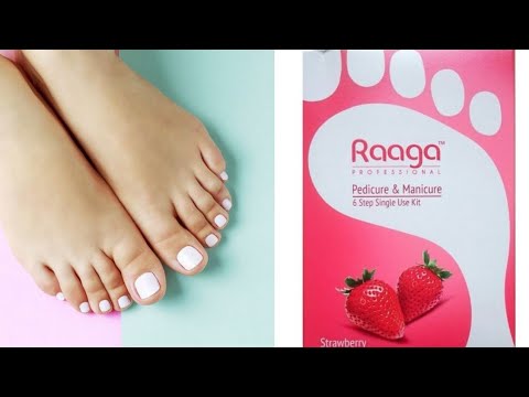 Raga Strawberry pedicure!! Easy process!! step by step!!