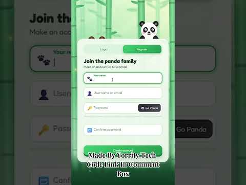Level Up Your Login UI With This Panda Design 🐼💻 — YouTube thumbnail