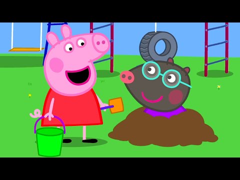 Capa de O amigo da Peppa é bom em cavar | Peppa Pig Portuguese Brazil Episódios completos |