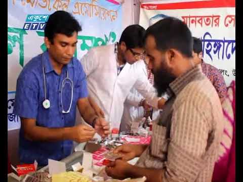 ঝড়-বৃষ্টির কবলে কক্সবাজারের শরণার্থী ক্যাম্প এলাকা