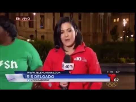 Delincuente agrede reportera Iris Delgado, de Tele