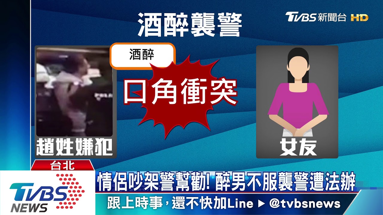 「我混四海的」醉男罵女友 警勸反遭毆
