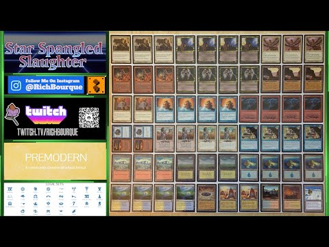 Premodern Magic the Gathering - Thursday Night Throwdown - Paper Magic via webcam - 2/17/2022