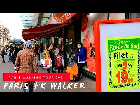 🇫🇷Paris 4K Walker I Paris walking l Le Kremlin - Bicêtre ligne 7 - AVENUE EUGÈNE THOMAS -Street Food