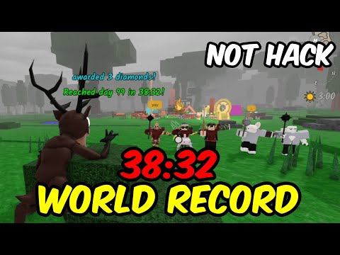 WORLD RECORD 38:32 5 Players Speedrun | 99 Nights in the Forest #99nightintheforest #roblox