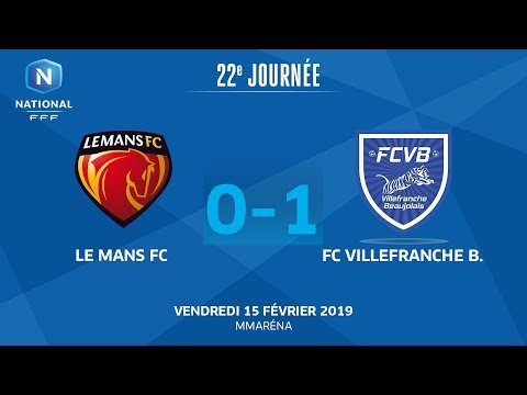 J22 : Le Mans FC - FC Villefranche B. (0-1), le résumé I National FFF 2018-2019