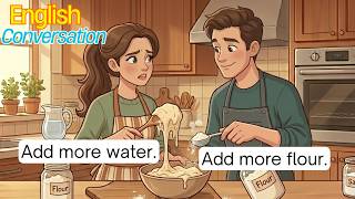 Speak English Every Day | Easy Dialogues for Beginners | Our First Homemade Pizza