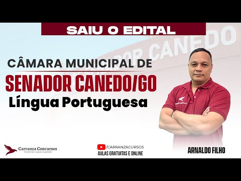 Concurso SENADOR CANEDO: Língua Portuguesa – Teoria Completa para Gabaritar a Prova