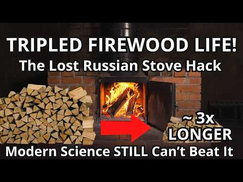The Russian Stove Hack That Tripled Firewood Life  The Lost Design Explained