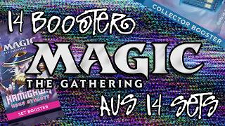14 Booster Packs aus 14 verschiedenen Magic Sets!