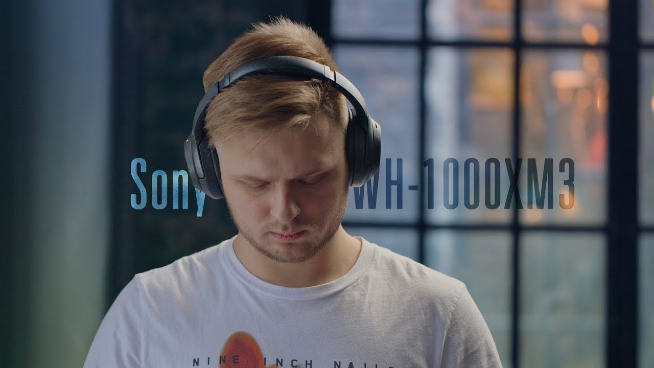 Наушники Sony WH-1000XM3, серебристый