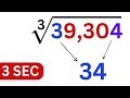Cube Root In 3 Seconds Crazy Math Trick
