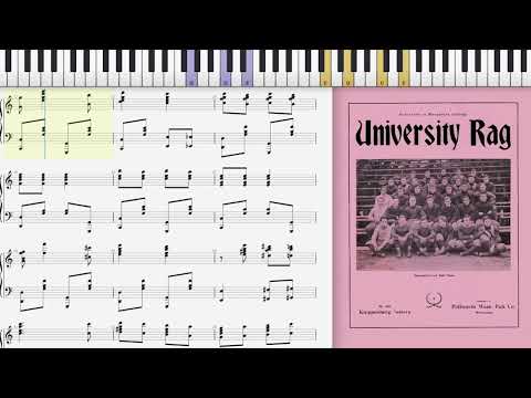 University Rag (1912) Piano Performance Video