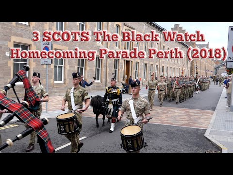 3 SCOTS The Black Watch - Homecoming Parade Perth (2018)