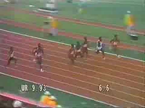1984 Olympics men's 100m final.