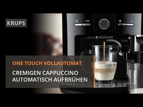 Einen cremigen Cappuccino mit dem One Touch Vollautomat zubereiten | Krups